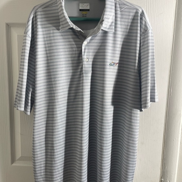 Lot of 3 Greg Norman Collection Gray and blue Polo Shirt Striped - Picture 1 of 12